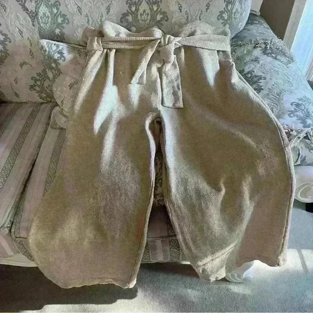 Saint Holiday No Plans Pants Linen Wide Leg - Picture 6 of 15